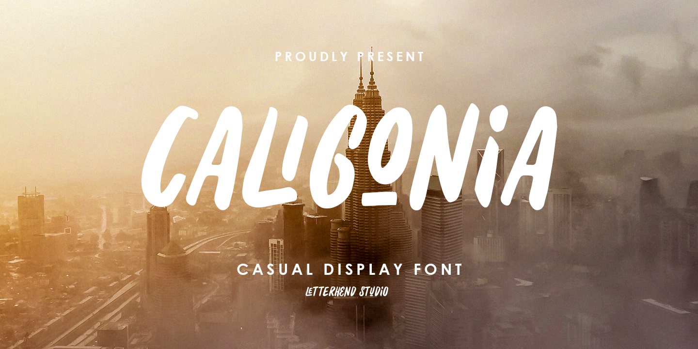 Пример шрифта Caligonia #1